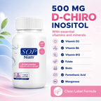 SOP NIAM D-Chiro Inositol 500mg 2-Month Supply | High Potency Inositol