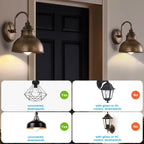 Aovpex Motion Sensor Light Bulbs, Dusk to Dawn, 13W 100W Equivalent, Movement Activated Security LED Bulb, 2700K Warm White, for Outdoor Indoor, Porch Garage Basement Hallway Closet, 4 Pack