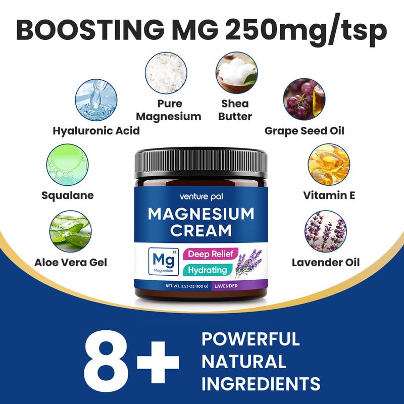 Venture Pal Moisturizing Magnesium Lotion，Electrolyte Powder Packets