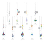 Crystal Suncatchers, RIFNY Hanging Crystals Ornament Sun Catcher with Chain, 9 Pack Glass Beads Ball Prisms Pendant Rainbow Maker for Window Home Office Garden Decoration