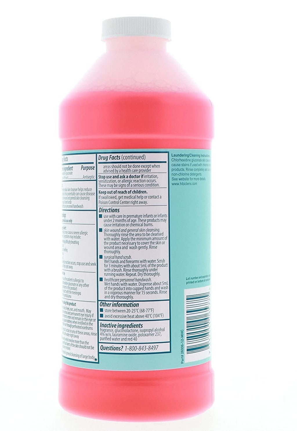 Hibiclens Antimicrobial Skin Liquid Soap,32 Fluid Ounce (Pack of 2)