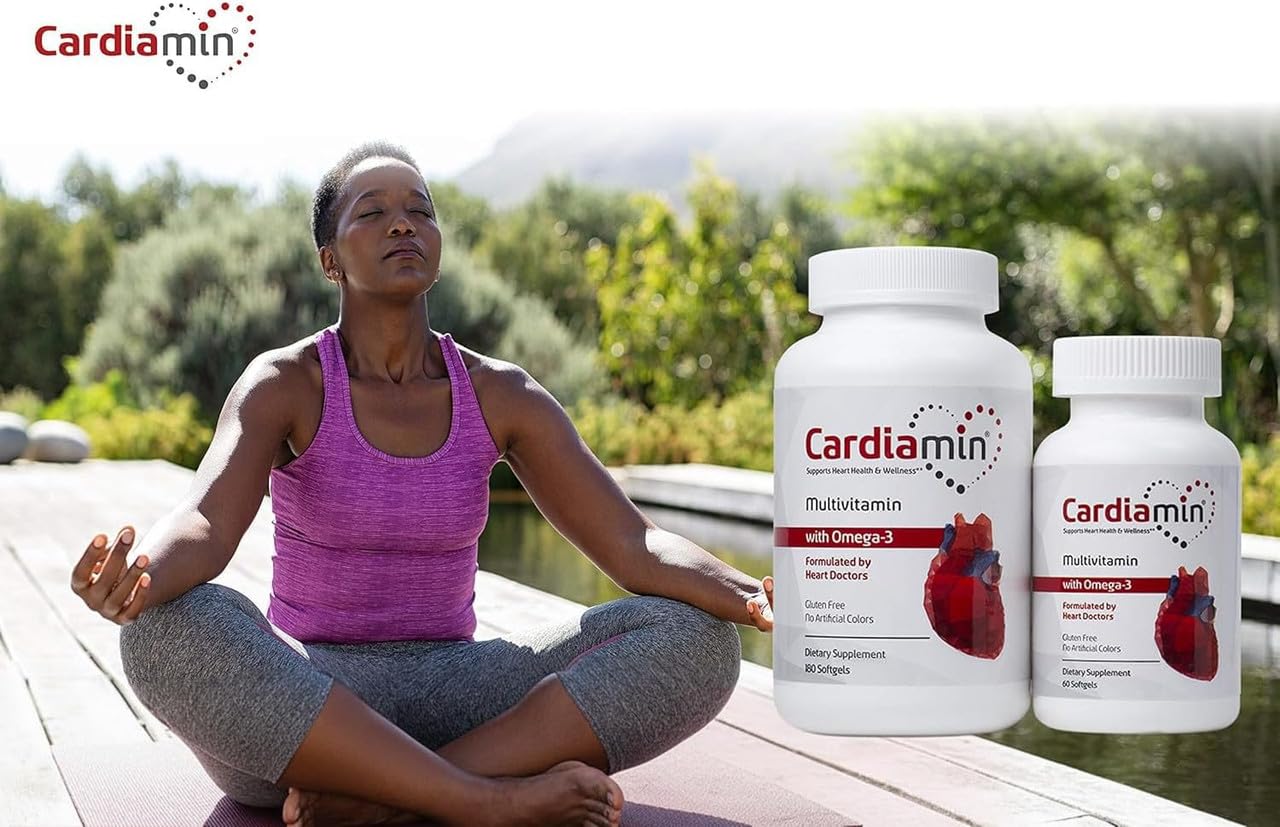 Corceuticals Cardiamin Heart Health and General Wellness Multivitamins 180 Softgels, 90-Day Supply