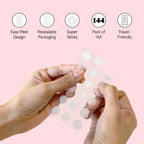 grace & stella Award Winning Pimple Patches for Face - Dermatologist Tested Acne Patches - Hydrocolloid Patch for Breakouts, Whiteheads - Vegan Acne Spot Treatment for Face (Invisible, 144 Count)