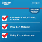 Amazon Basic Care Gauze Pads, 3x3 inches Sterile Medical Wound Dressing Sponges, 12-Ply, Ultra Soft, Extra Absorbent, 50 Count, (Previously All Health) (Pack of 2)