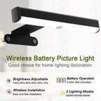 EUIOKUN Wireless Picture Light with Remote,Battery Operated Wall Sconces