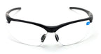 V.W.E. Bifocal Sport Protective Safety Glasses Bi-focal - Clear Lens Reader Reading - Ansi Z87.1 Certified (Matte Black, 1.25)