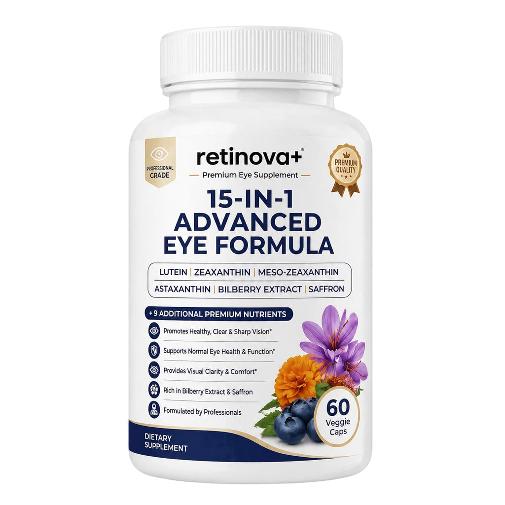 Retinova+ 15-in-1 Advanced Eye Formula, 60 Capsules