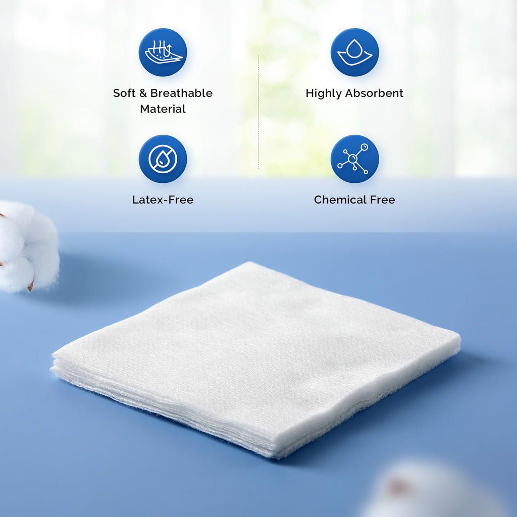 JMU Sterile Gauze Pads 4x4, 600 Packs - 2Pcs Per Pack, 1200 Pieces, Highly Absorbent Sterile Non-Woven Gauze Sponges, Case/24 Box