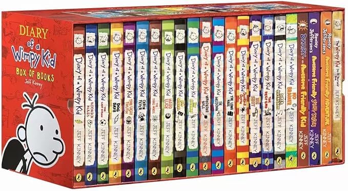 FOLREBAS A Library of a Wimppy Kid 1-24 Books Complete Box Set Paperback