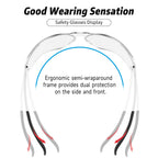 Salfboy Clear Safety Glasses for Men and Women Eye Protection Bulk Protective Eyewear ANSI Z87.1 Scratch-Resistant Lens