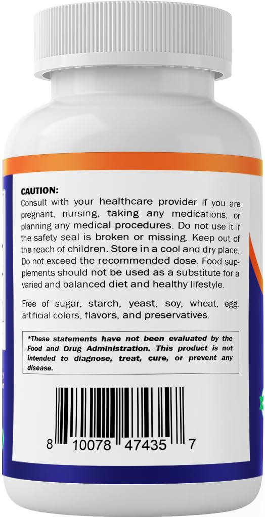Vitamatic GABA (Gamma Aminobutyric Acid) 750mg, 240 Vegetable Capsules, 240 Servings - Non-GMO, Gluten Free