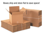 TAPE LOGIC 16 x 12 x 4 Corrugated Cardboard Boxes, Flat 16"L x 12"W x 4"H, Pack of 25 | Shipping, Packaging, Moving, Storage Box for Home or Business, Strong Wholesale Bulk Boxes