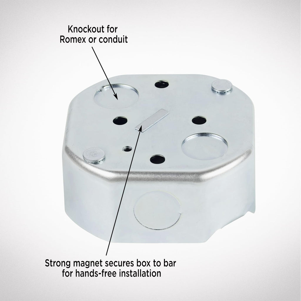 Westinghouse 0110000 Saf-T-Brace for Ceiling Fans, 3 Teeth, Twist and Lock,Silver(Pack of 1)