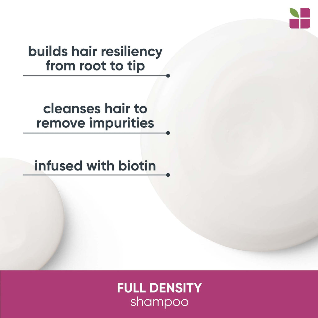 Biolage Full Density Thickening Shampoo | For Fuller & Thicker Hair | With Biotin | For Thin & Fine Hair Types | Paraben & Silicone Free | Vegan | 33.8 Fl. Oz