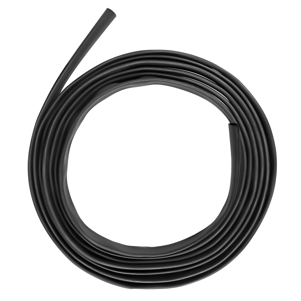 XHF UL Listed 1-1/4 Inch 10Ft 3:1 Waterproof Heat Shrink Tubing Roll Marine Grade Adhesive Lined Heat Shrink Tube, Insulation Sealing Oil-Proof Wear-Resistant Black