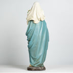 Grace4Joy Virgin Mary Garden Statue, 24 Inches Saint Mary Holding Lilies Outdoor Sculpture, Blessed Virgin Outdoor Statue for Home Yard Patio Lawn Hallway Decor
