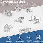 1/4 Inch 304 Stainless Steel Flat Washers 100PCS 5/8" OD SAE Metric