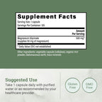 Pure Magnesium Glycinate 500mg - Chelated Magnesium Supplement, High Absorption Capsules for Sleep, Glicinato De Magnesio with Organic MCT Powder (120 Capsules)