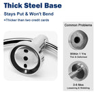 NearMoon Bath Towel Ring, Bathroom Hardware Accessories-Thicken Stainless Steel Hand Towel Holder for Bathroom, Modern Round Towel Hanger Wall Mounted (Chrome, 3 Pack)