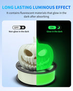 JAYO Glow in the Dark PLA 3D Printer Filament 1.75mm, 1.1kg, Red
