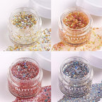 2 Pack Body Glitter Gel - Cosmetic-Grade, Color Changing Christmas Glitter Makeup for Face, Body, and Hair, Safe and Easy to Use, Perfect for Festivals Parties (01 Golden Mirage + 02 Stardust Pink)