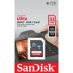 SanDisk 32GB Ultra 100MBs SDHC Memory Card