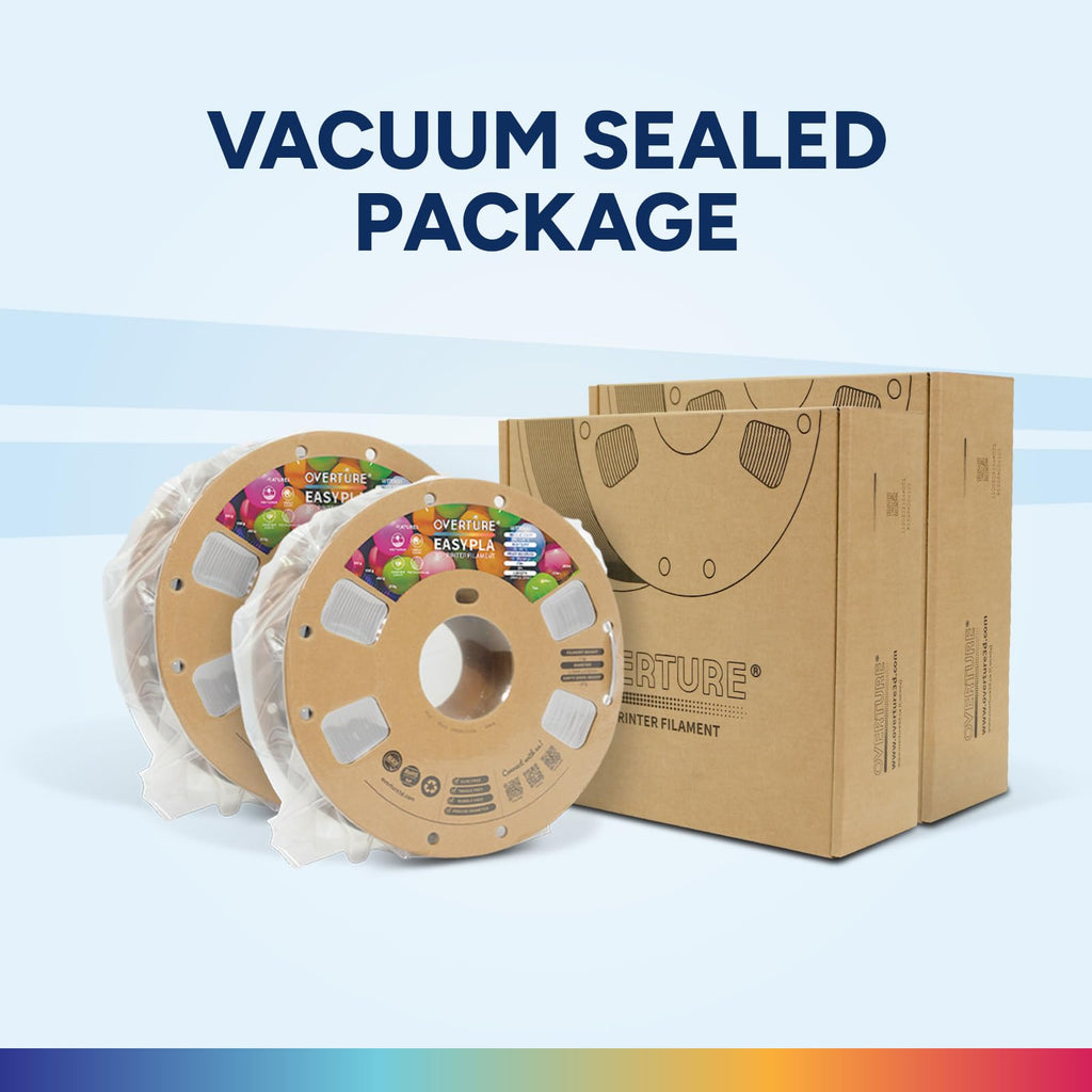 OVERTURE 2KG Bundle Easy PLA 1.75mm 3D Printer Filament, 2 Pack 1kg Spool (2.2lbs), Dimensional Accuracy +/- 0.02mm, Fit Most FDM Printe (Easy White*2)