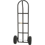 Ironton Steel Pneumatic Hand Truck Dolly, 600-Lb Capacity, Heavy-Duty Steel Frame, 10-in Pneumatic Tires, P-Style Handle, 14" x 8.5" Toe Plate