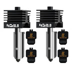 2Pcs 0.8mm H2D/H2S/H2C/P2S/X2D Hotend Kit for Bambu Lab H2 Series/P2S/X2D 3D Printer, Upgraded High Temp Quick Swap Hardened Steel Nozzle Replacement 3D Printer Extruder with 2Pcs Silicone Sock