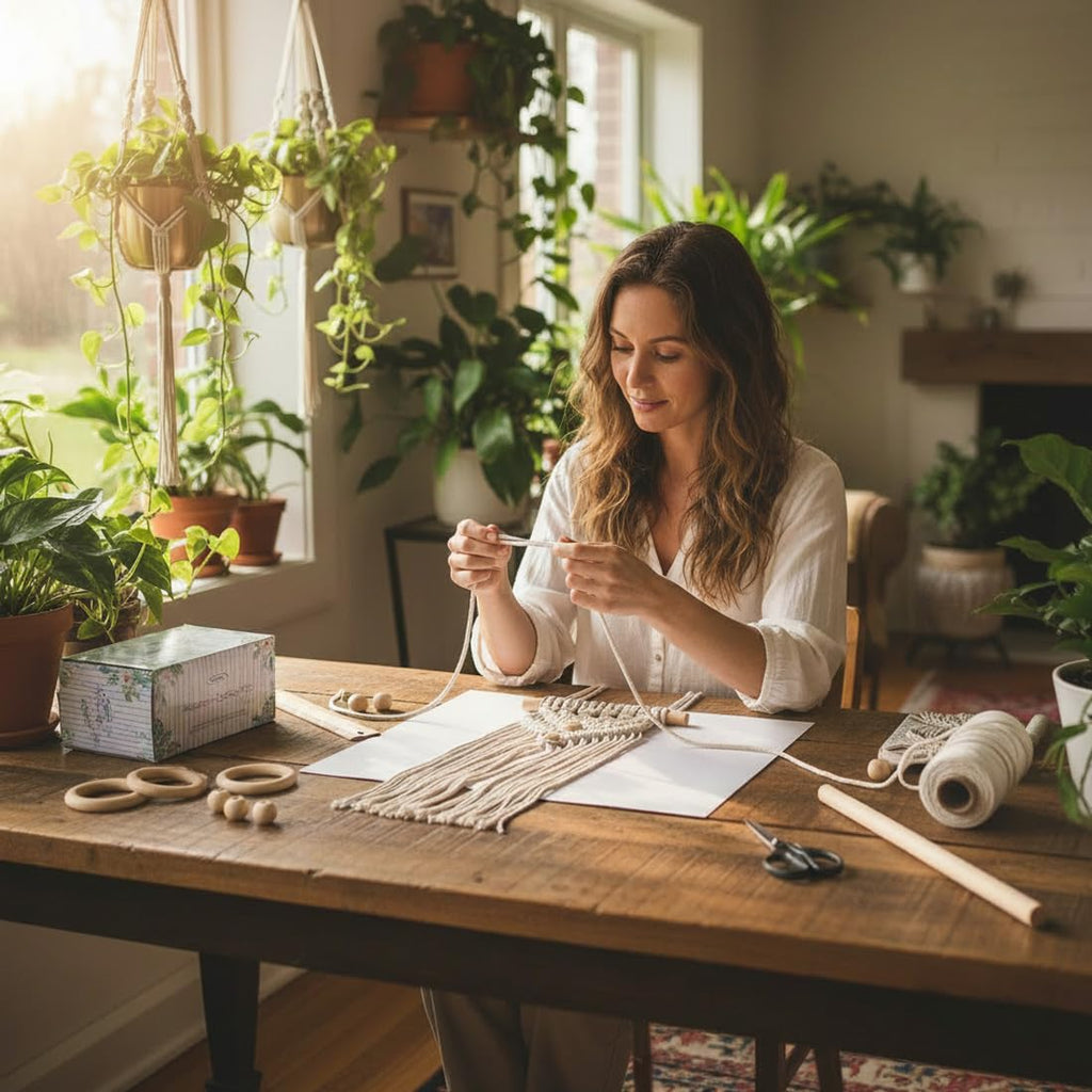 Easy Macrame Kits for Adults Beginners with Instruction Book