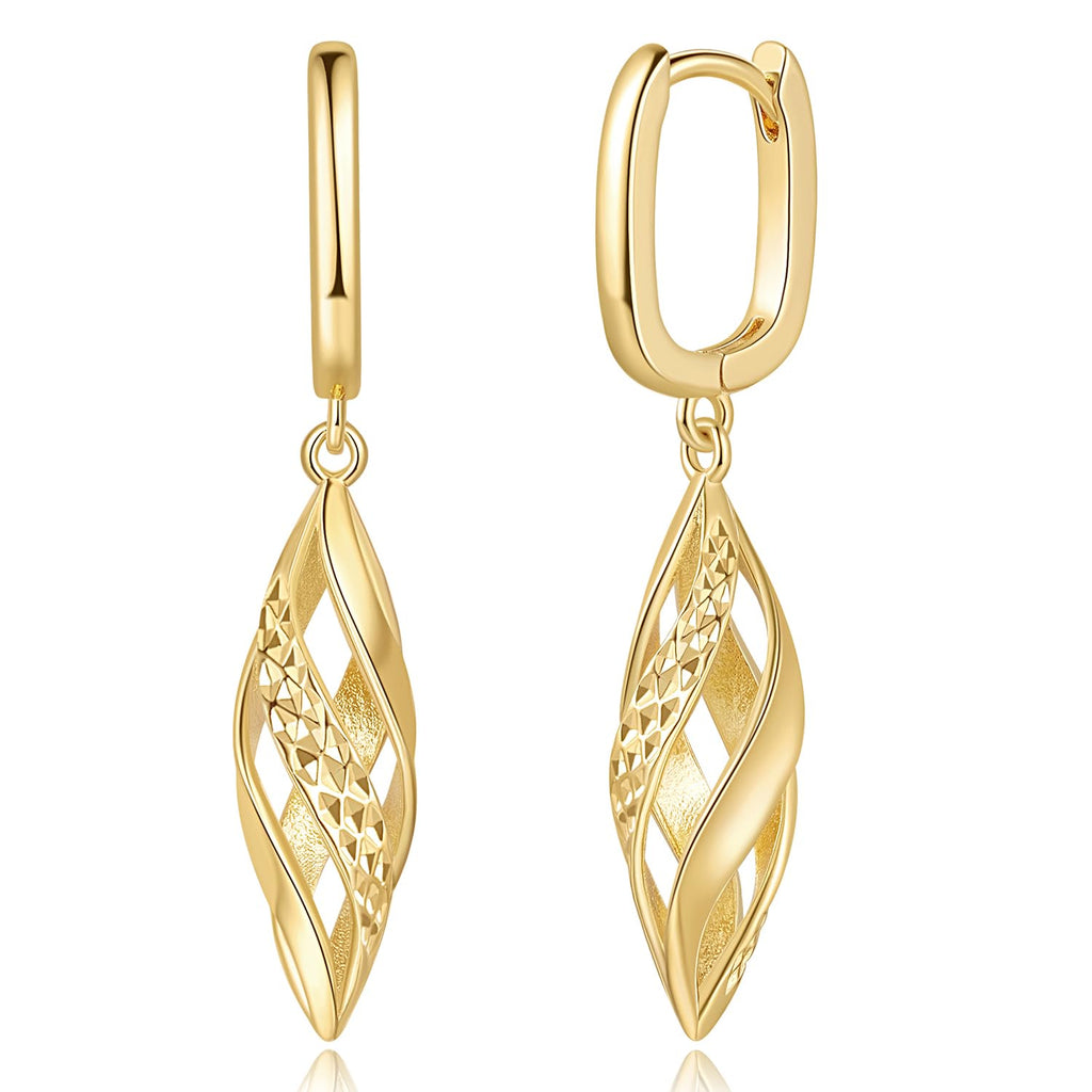 YAUVC 14K Gold Earrings for Women Gold Hoop Dangle Drop Earrings for Women