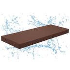 Tudomro Sauna Seat Cushion Mat, Waterproof & Heat Resistant Pad, High-Density Foam Heat Insulation Mat,Infrared Sauna Accessories, Steam Room, Shower Bench and Bathhouse(43 x 16 Inches,Brown)