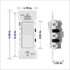 Leviton Lever Edge 15 Amp Single Pole Rocker Switch, 10-Pack, E5601-MW, White