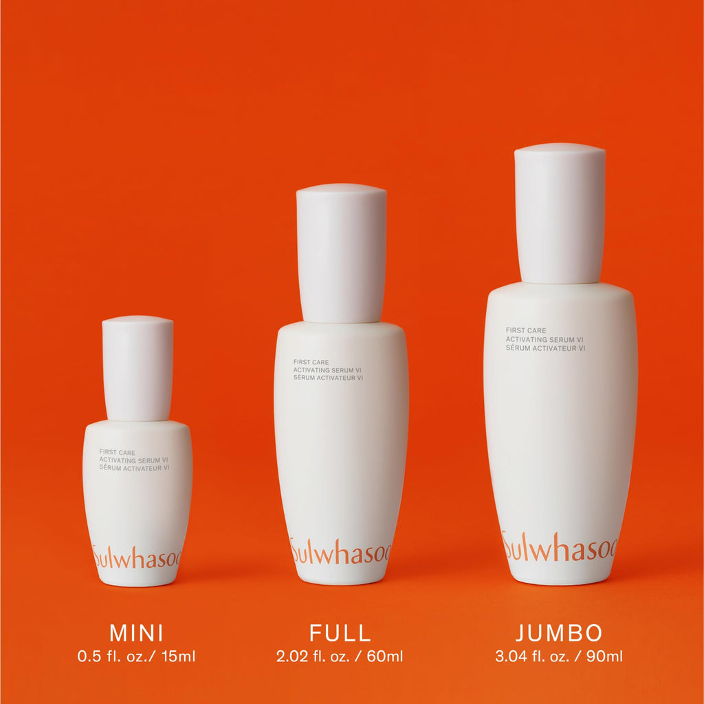 Sulwhasoo First Care Activating Serum, Mini - Skin Barrier Strengthening Anti-Aging Face Serum, Visibly Plumps & Hydrates, Reduces Visible Fine Line & Wrinkles, Vitamin C, Travel Size - 0.50 fl. oz.