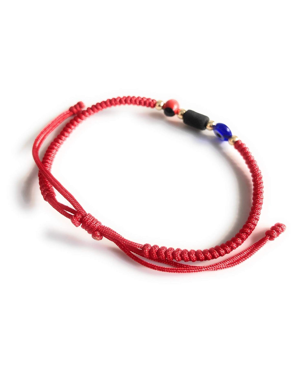 Powerful Prosperity Red Unisex Adult Lucky Bracelet Evil Eye Real Azabache