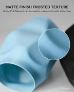 TECBEARS High Speed PLA 3D Printer Filament，Matte PLA Filament 1.75mm for High Speed 50-600mm/s, High Toughness Matte Filament, Blue 1KG