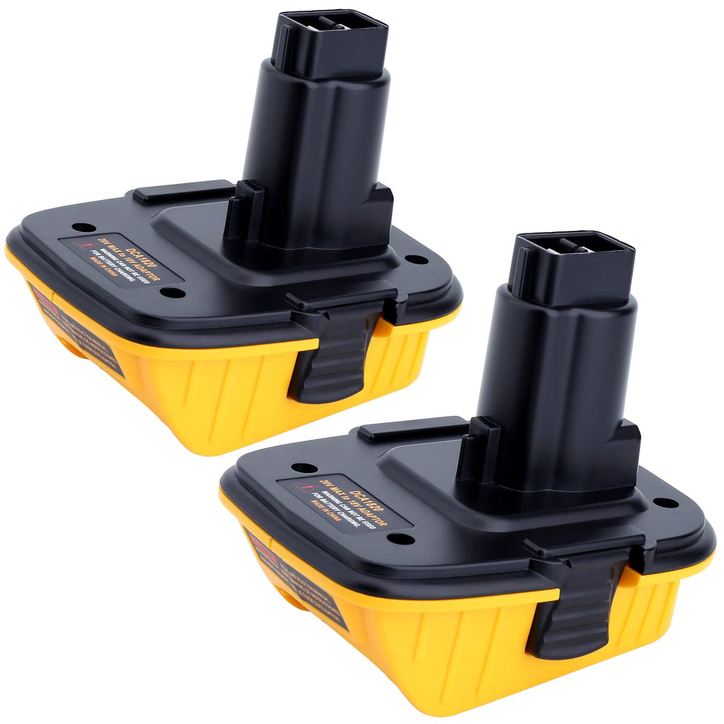 2 Pack DCA1820 Adapter Compatible with 18v to 20v Adapter, Compatible with 20V Max Battery DCB203 to 18V XRP NiCad NiMh Battery DC9096