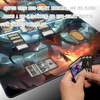 MTG Playmat - Non-Slip Backing Printing, Ideal for Card Game Enthusiasts TCG Playmat (Fear of Death-No Deck)