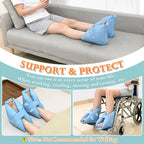 Heel Cushion Protector Foot Boot for Injuries Foot Elevation Pillow Ankle Protector Bed Sore Cushion (1 Pair) Pain Pressure Relief From Sores And Ulcers