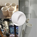 Fitvell 10PCS 1" PVC Pipe Fitting Coupling Connector Adapter Pipe Fitting Slip (Socket x Socket) Schedule 40 White Color