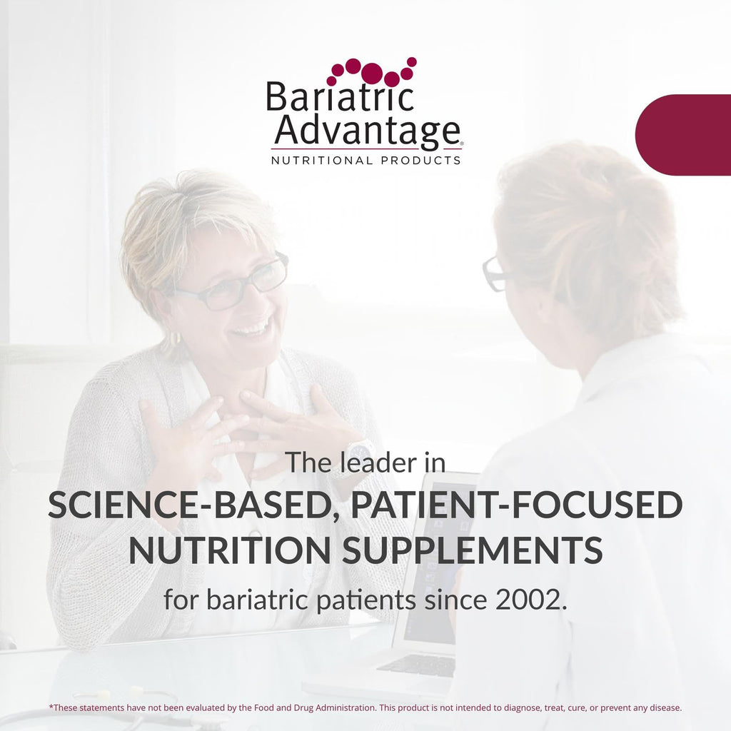 Bariatric Advantage Chewable High ADEK with Iron - for Bariatric Patients - High Potency Vitamin A, D, E & K - Includes B-Vitamins - Chewable Multivitamins - Tropical Fruit - 60 Count