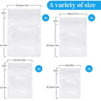 Kosiz 600 Pcs Clear Cellophane Bag Plastic Poly Shirt Bag Bulk Resealable Clothes Packing Self Adhesive Packages for Business Shipping(9''x12'', 10''x13'', 11''x14", 12''x15")
