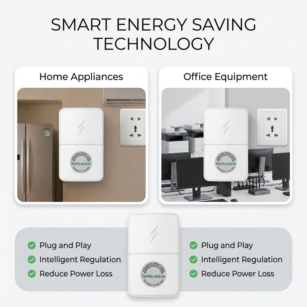 6 Pack Stopwatt SmartPlug Device, Stop Watt Device Plug-in for Home & Office US Plug 90V-250V 30KW