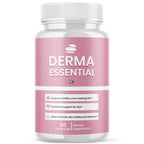 Derma Essential Capsules, Official Derma Essential Capsules with All Natural Ingredients, Advanced Formula Probiotic Skin and Health Support, Max Strength Supplement for Overall Wellness (60 Capsules)