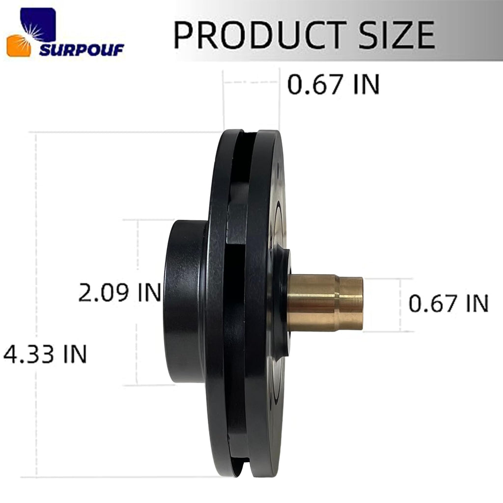 SPX2610C Fits for Hayward Super Pump Impeller SP 2600, 2600X Series Impeller 1.5 HP