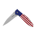 Kershaw Leek Folding Pocket Knife, 3" Sandvik 14C28N Blade, Aluminum Handle, Slim and Versatile Tool, Made in the USA