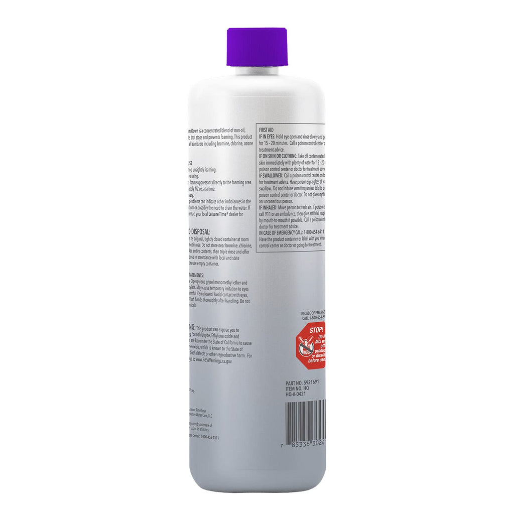 Leisure Time HQ-02-A Foam Down, 1-Quart, 2-Pack
