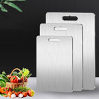 Titanium Cutting Boards - 100% Pure Titanium Cutting Boards for Kitchen - Cutting Edge Hygiene & Durability, Dishwasher Safe Ideal, Perfect for Various Cooking Tasks (14 x 10 in)