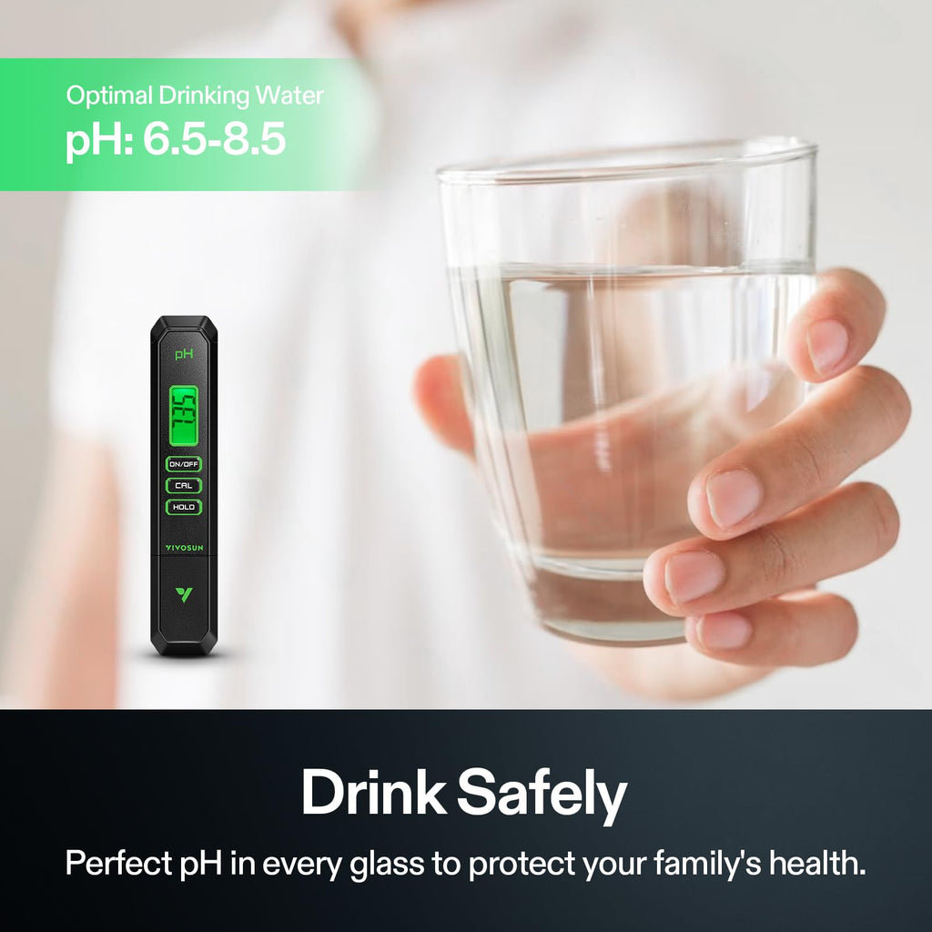 VIVOSUN Digital pH Meter 0.01 Accuracy Pen Tester for Water Hydroponics