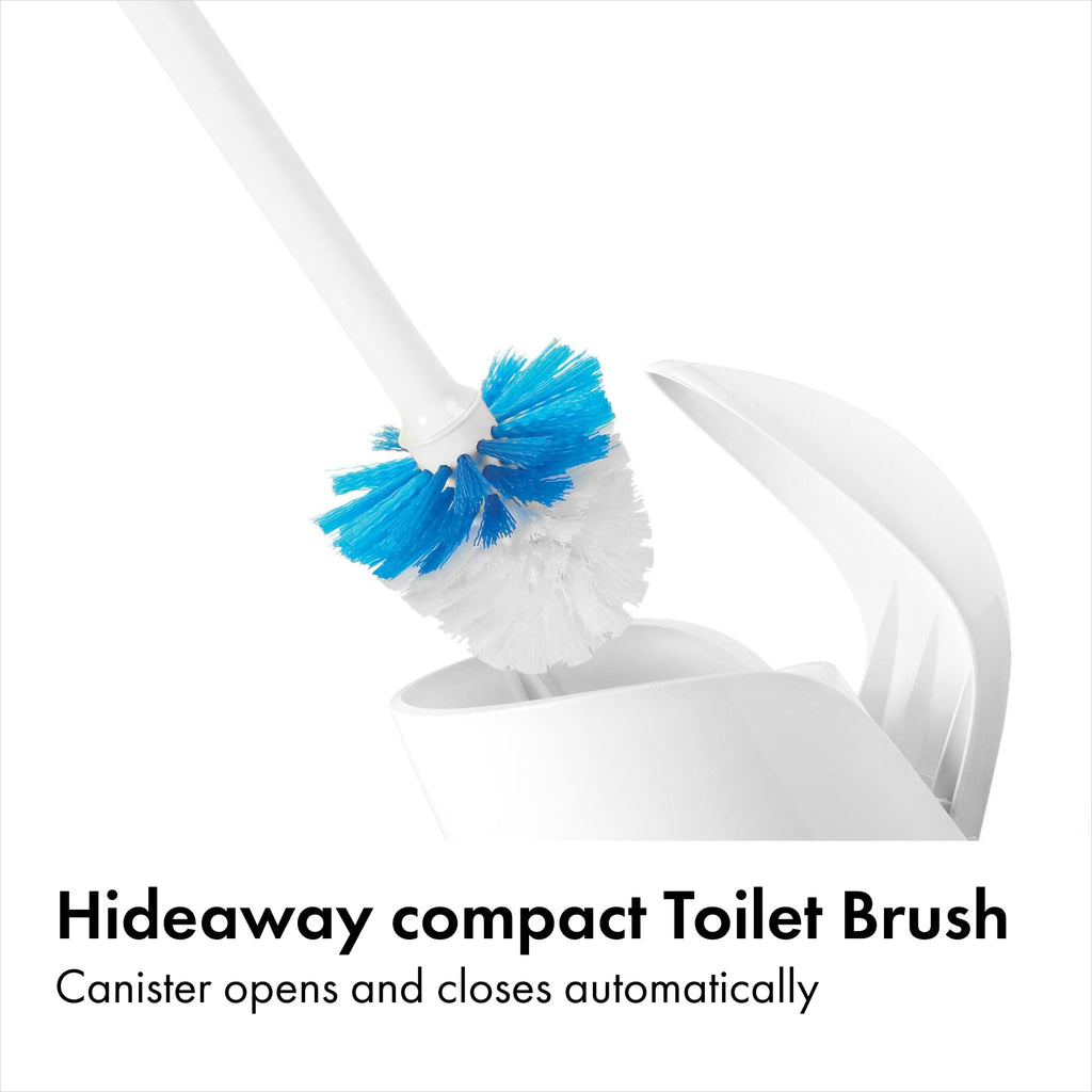 OXO Good Grips Compact Toilet Brush & Canister with Automatic Canister Door